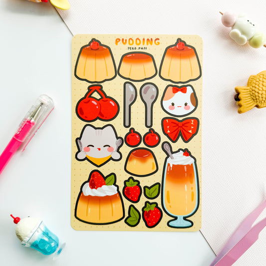 Flan Sticker Sheet