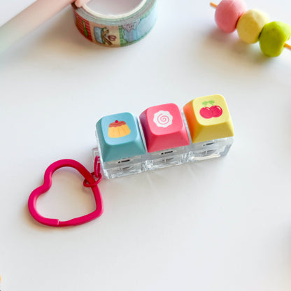 Foodie Clicky Fidget Keychain