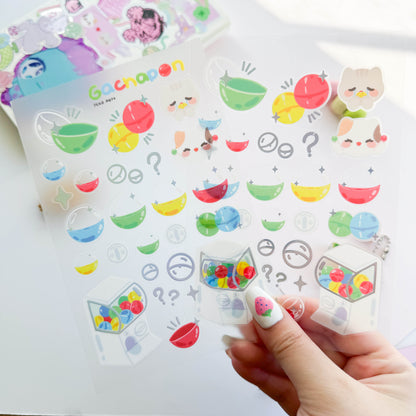 Gachapon Sticker Sheet