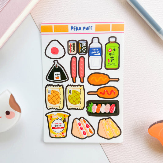Konbini Sticker Sheet