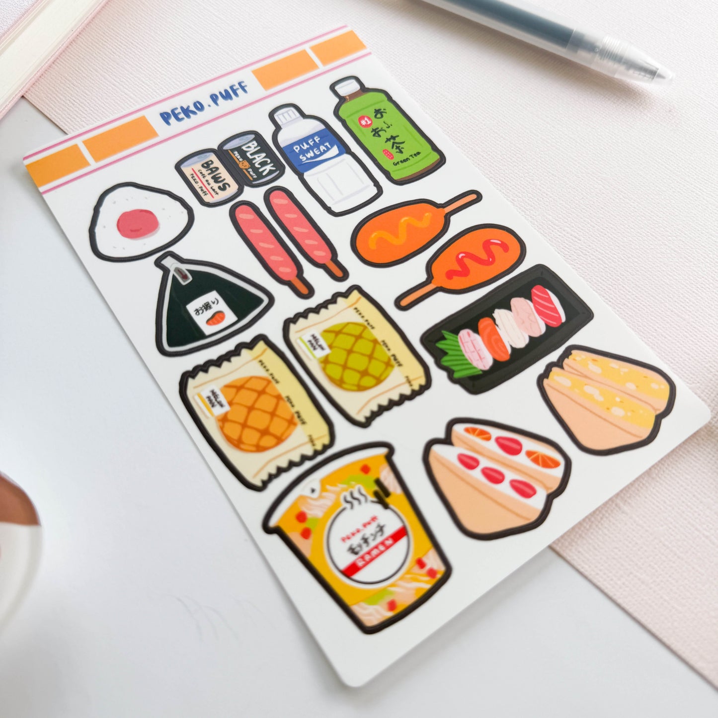Konbini Sticker Sheet