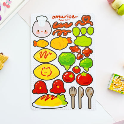 Omurice Sticker Sheet