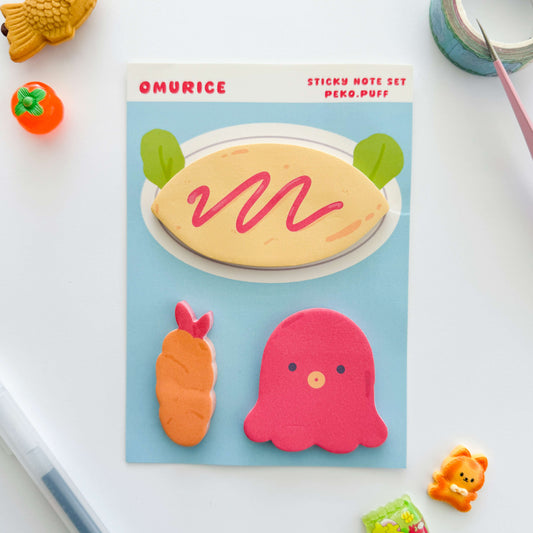Omurice Sticky Note Set