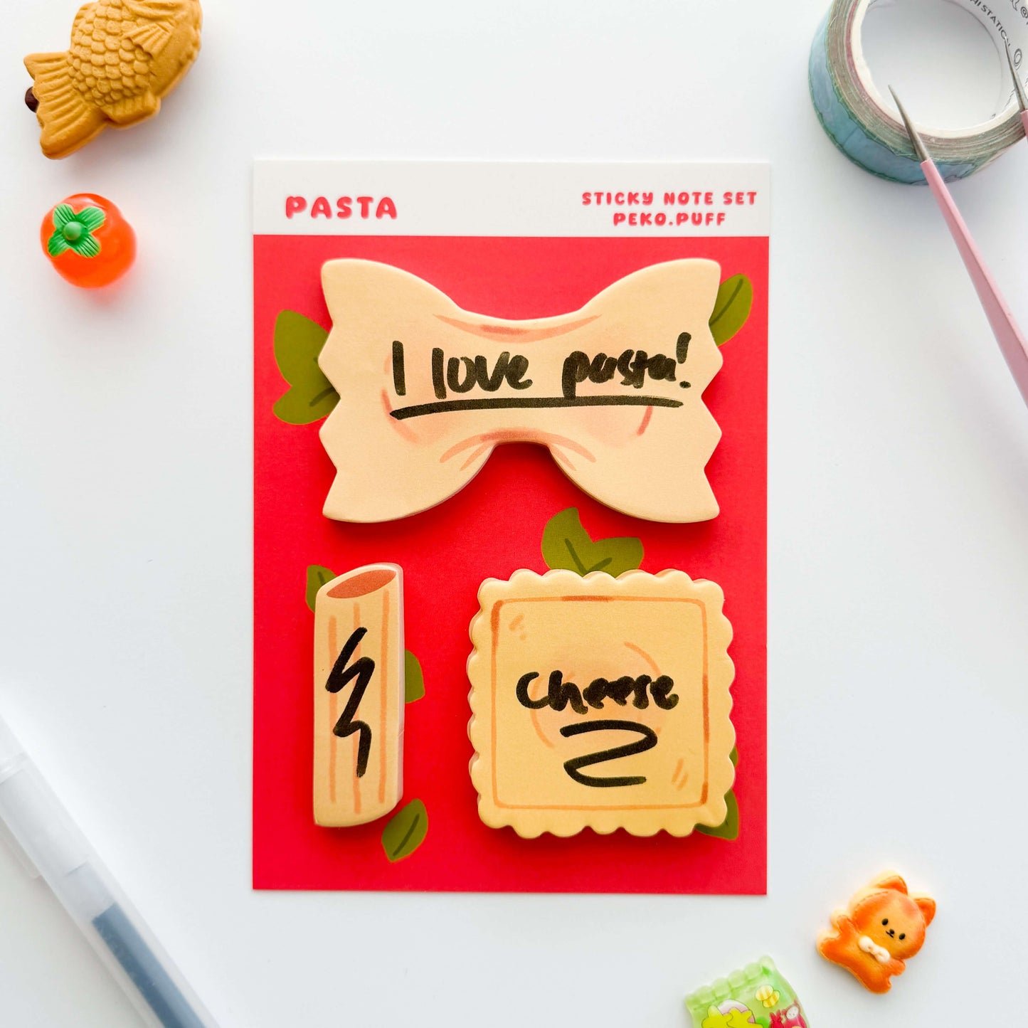 Pasta Sticky Note Set