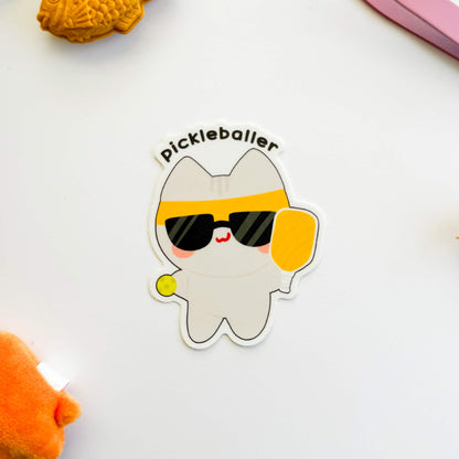 Pickleballer Vinyl Sticker