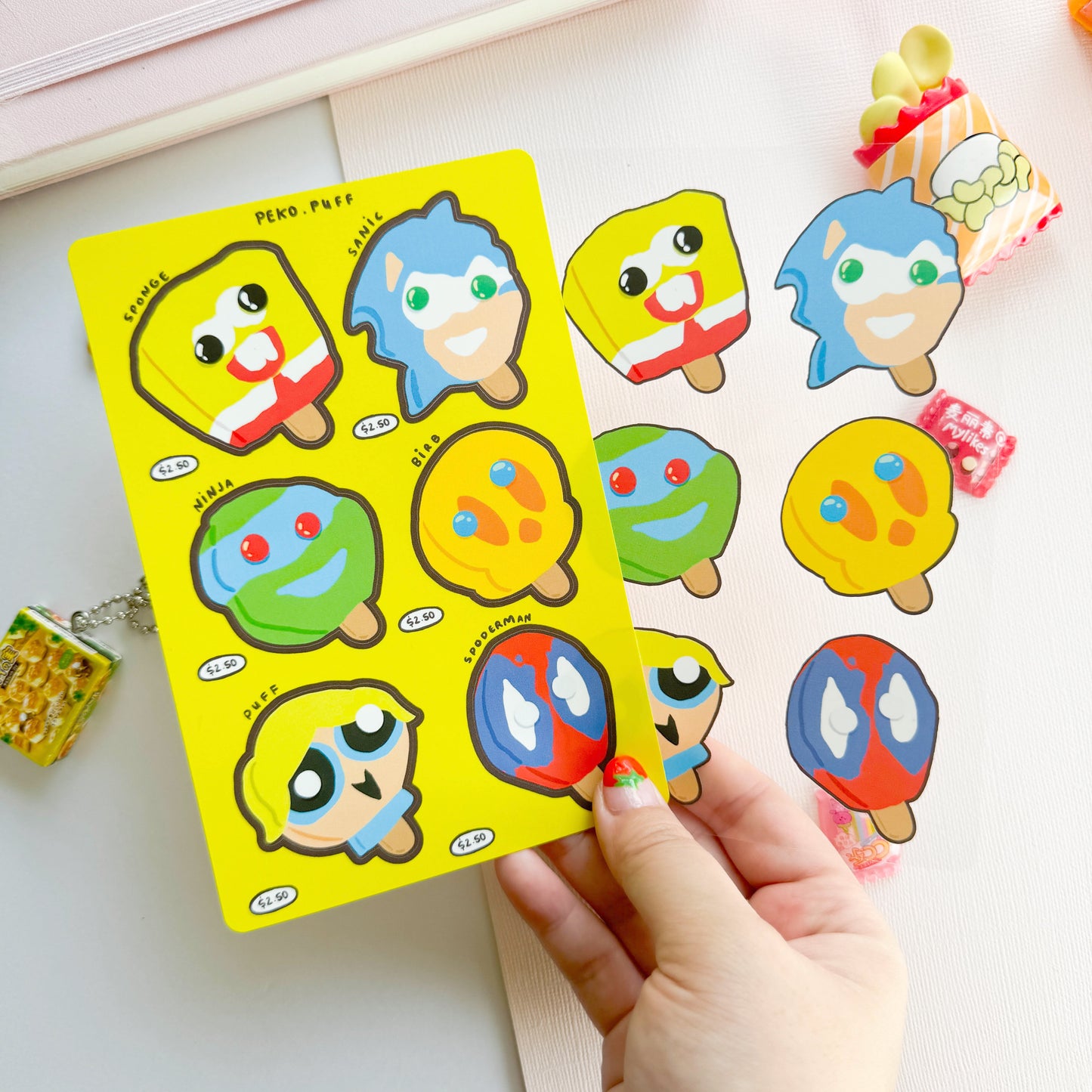 Nostalgic Popsicles Sticker Sheet