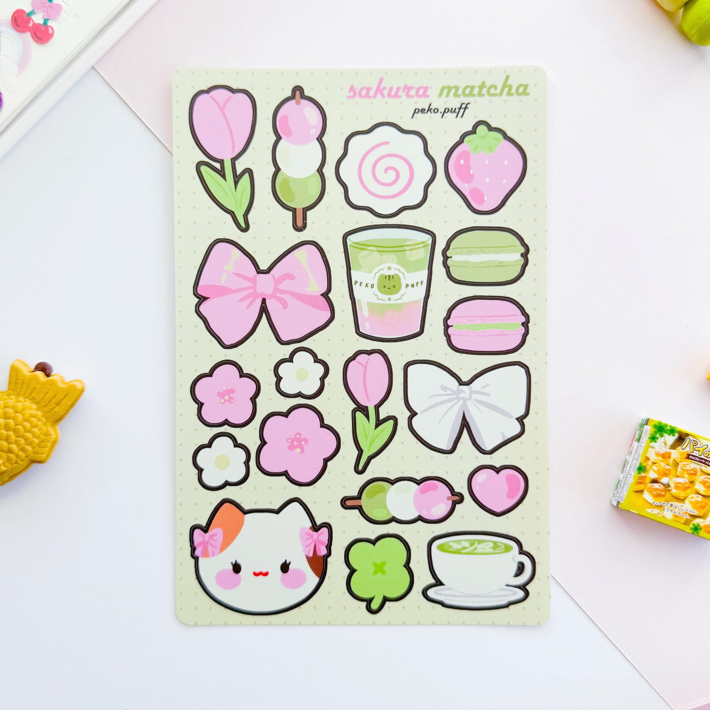 Sakura Matcha Sticker Sheet