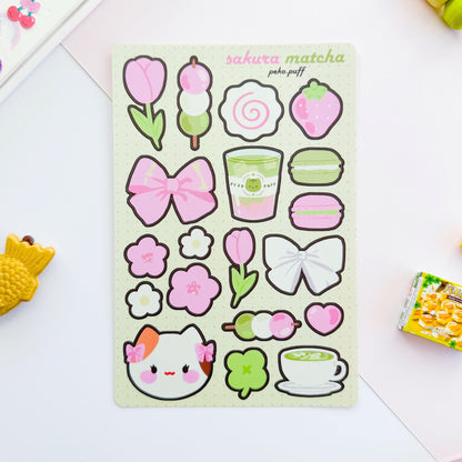 Sakura Matcha Sticker Sheet