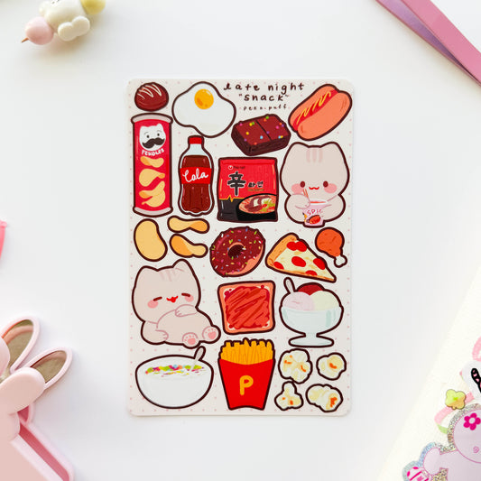 Late Night Snack Sticker Sheet
