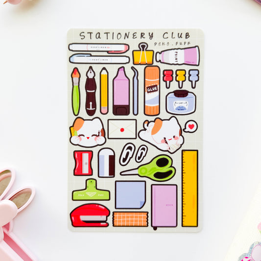 Stationery Club Sticker Sheet