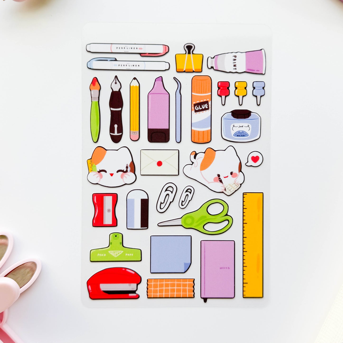 Stationery Club Sticker Sheet