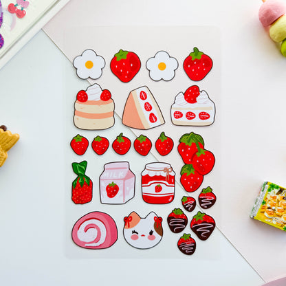 Strawberries Sticker Sheet