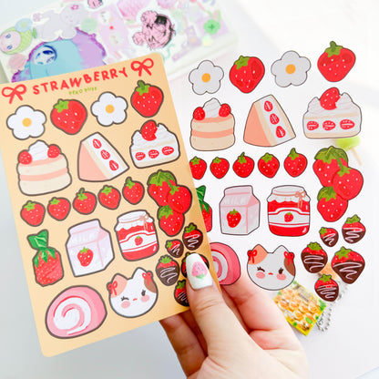 Strawberries Sticker Sheet