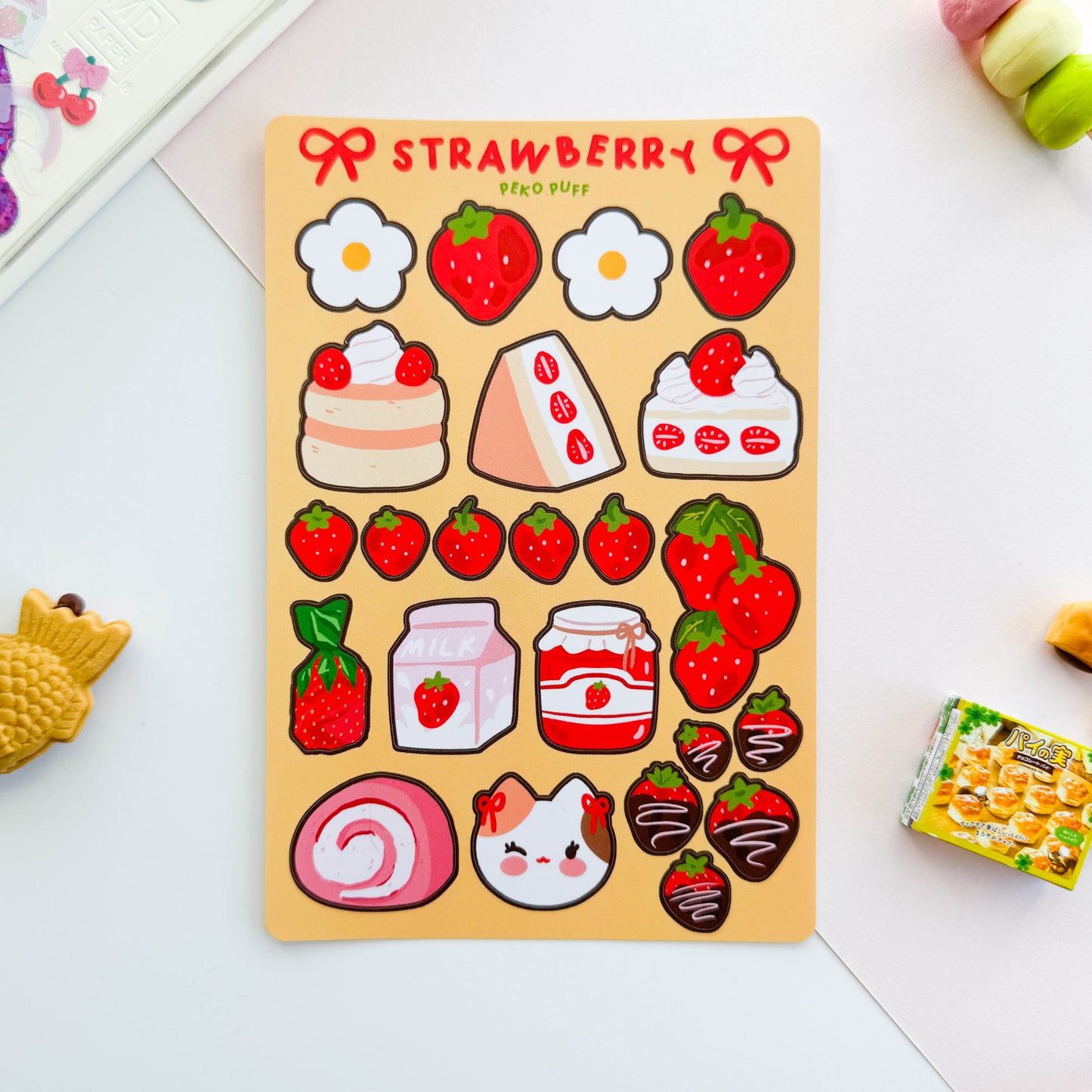 Strawberries Sticker Sheet