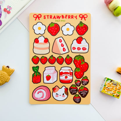 Strawberries Sticker Sheet
