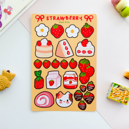 Strawberries Sticker Sheet