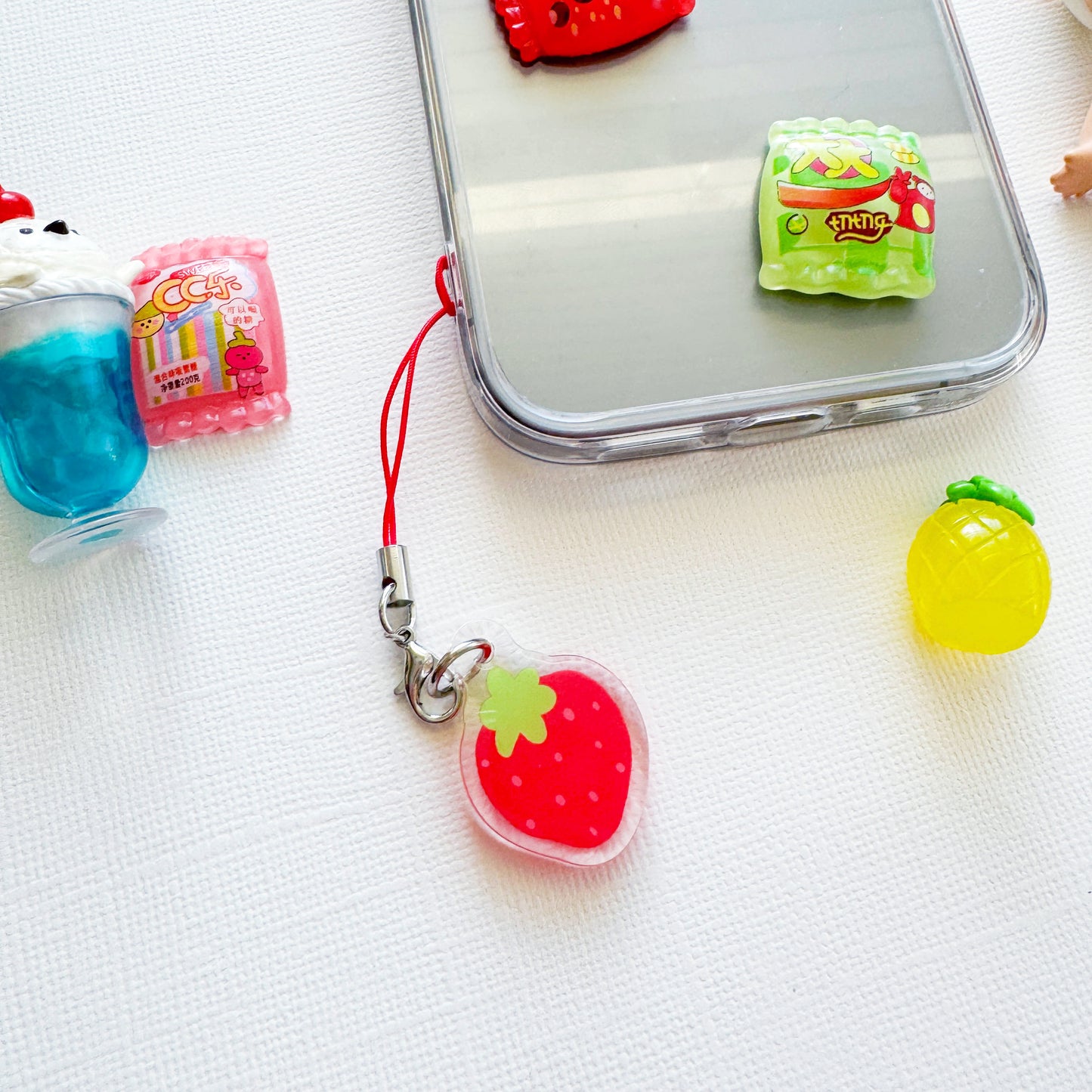 Strawberry Phone Charm