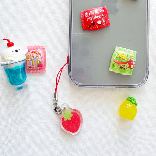 Strawberry Phone Charm