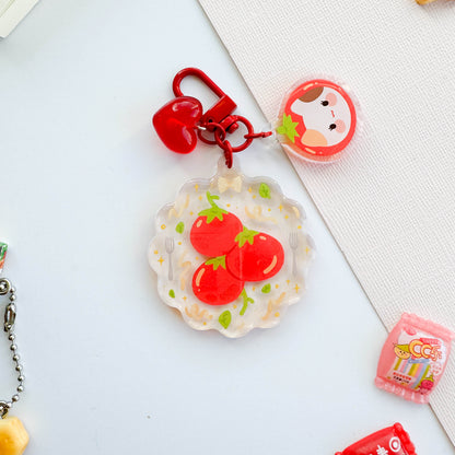 Tomato Trinket Charm Keychain