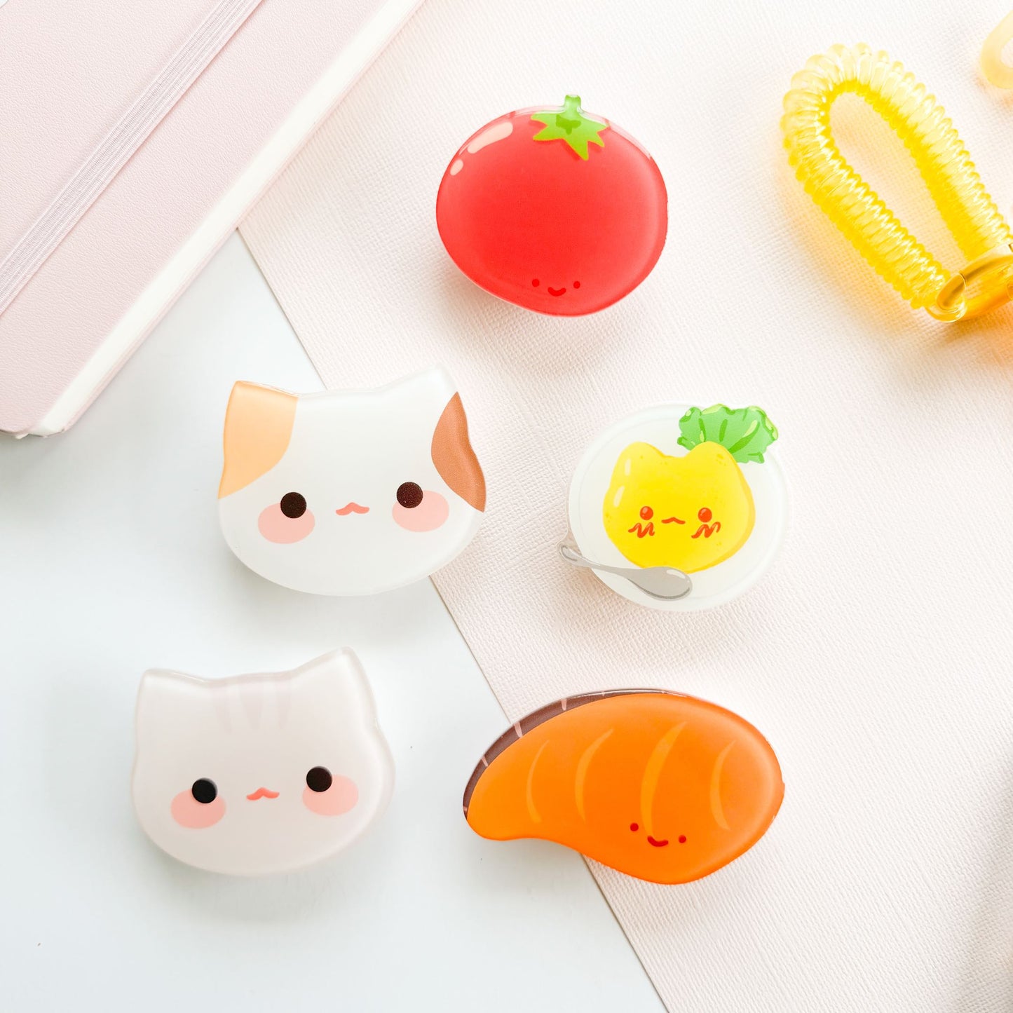 Puff Calico Phone Grip