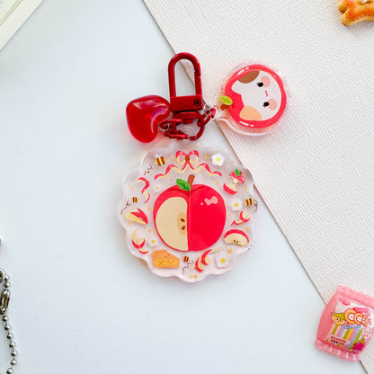 Apple Trinket Charm Keychain