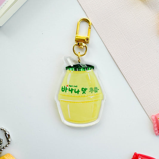 Banana Milk Keychain