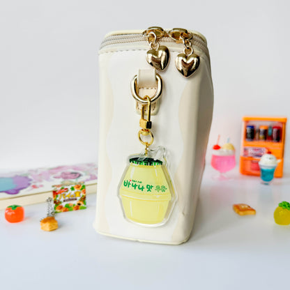 Banana Milk Keychain