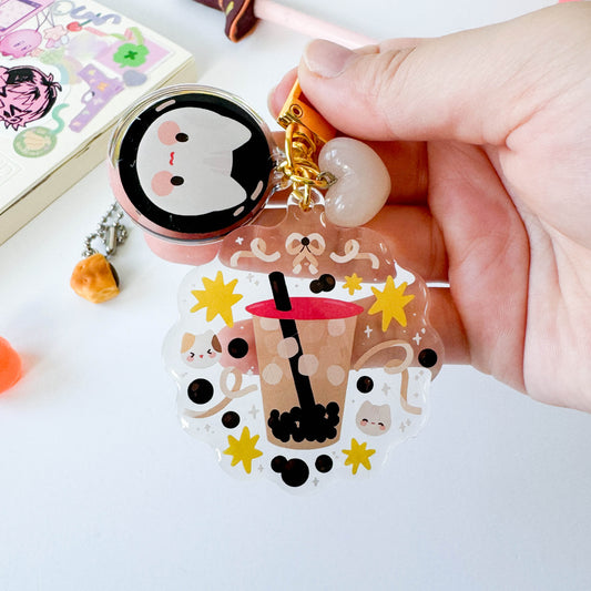 Boba Trinket Charm Keychain