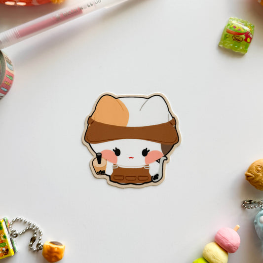 Bobarista Cat Vinyl Sticker