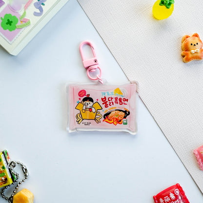 Buldak Pink Ramen Keychain