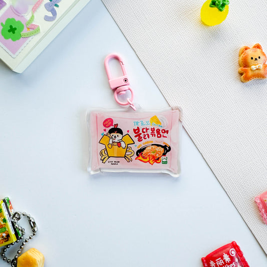 Buldak Pink Ramen Keychain