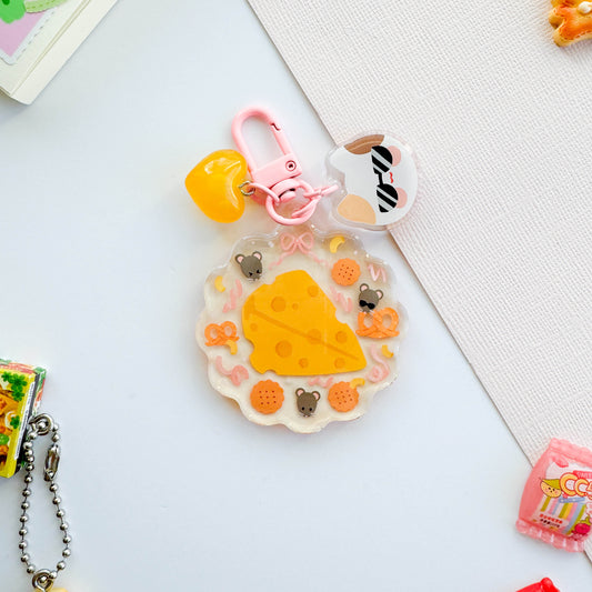 Cheese Trinket Charm Keychain
