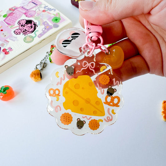 Cheese Trinket Charm Keychain