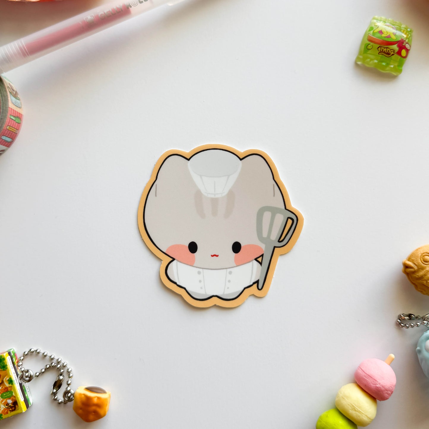 Chef Cat Vinyl Sticker