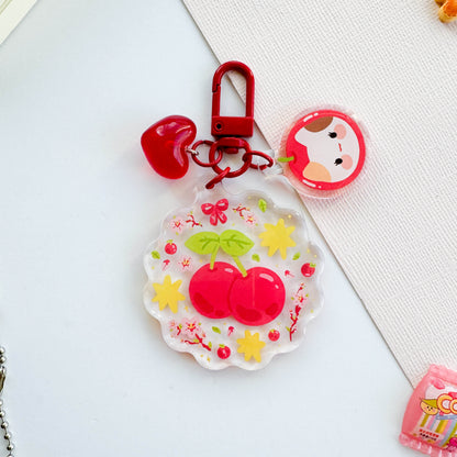 Cherry Trinket Charm Keychain