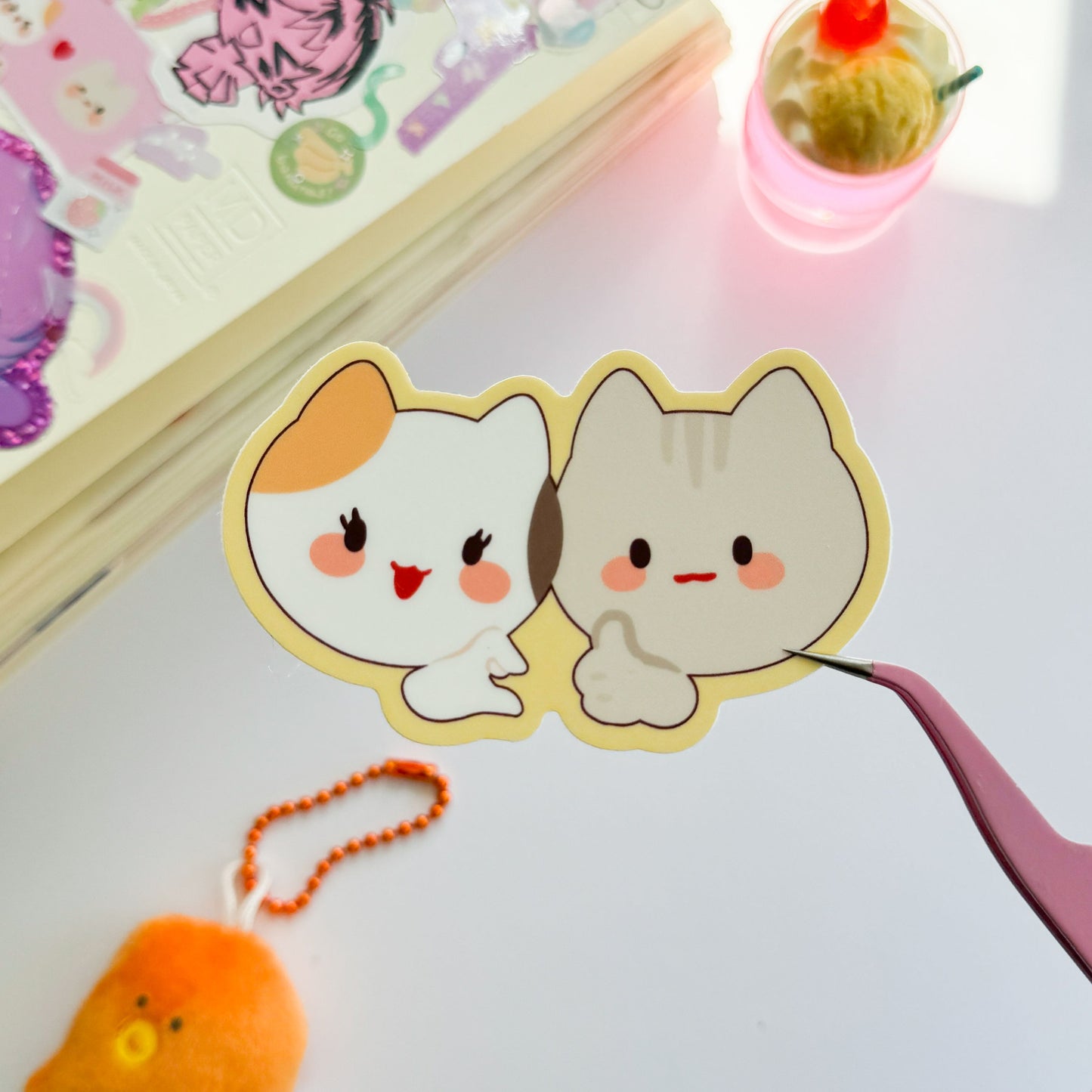 Thumbs Up Heart Meme Vinyl Sticker