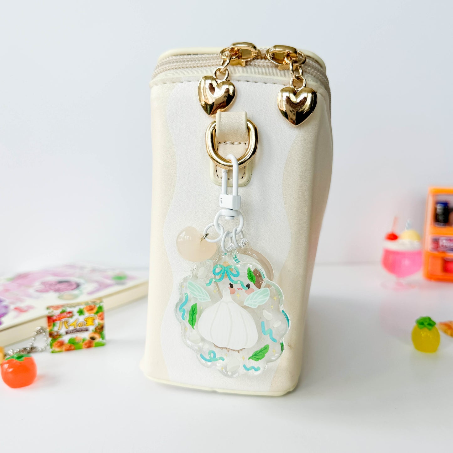 Garlic Trinket Charm Keychain