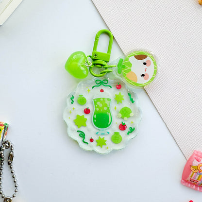 Melon Soda Trinket Charm Keychain