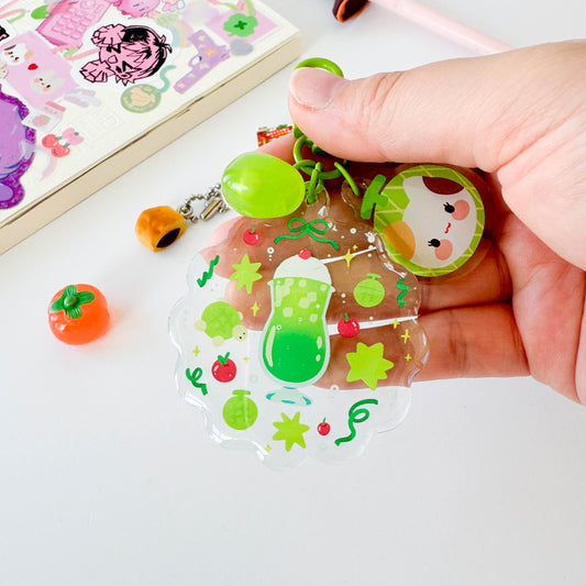Melon Soda Trinket Charm Keychain
