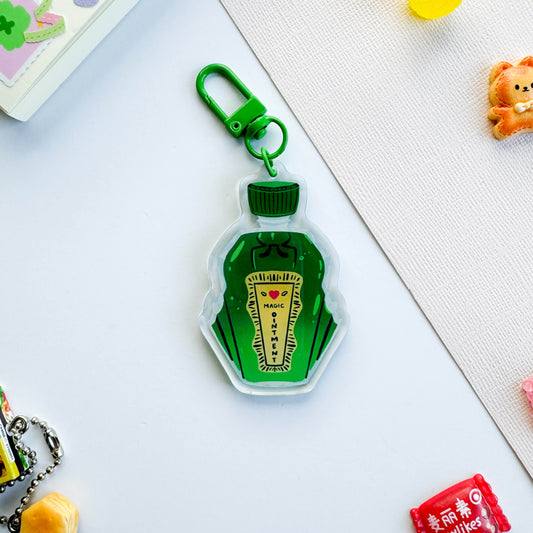 Green Oil Ointment Keychain