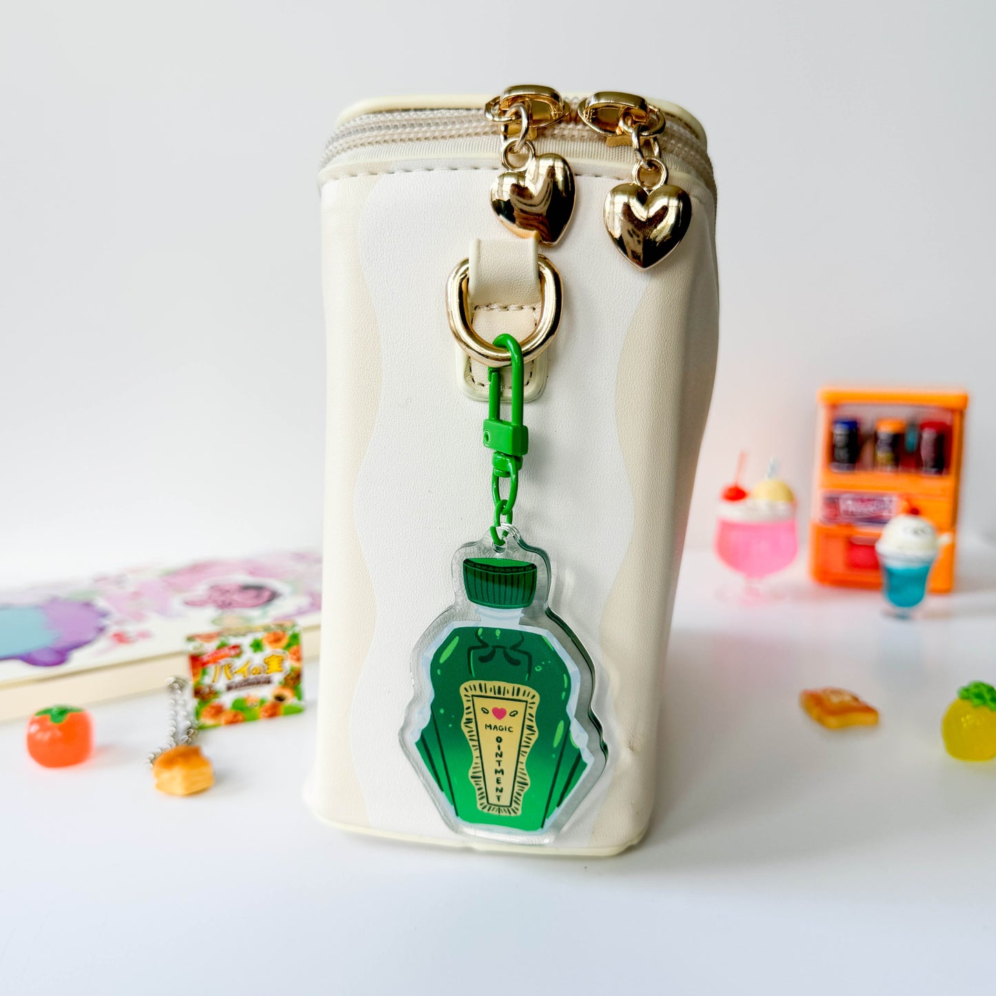 Green Oil Ointment Keychain