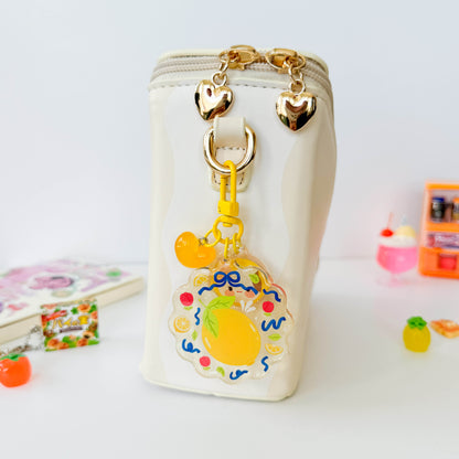 Lemon Trinket Charm Keychain