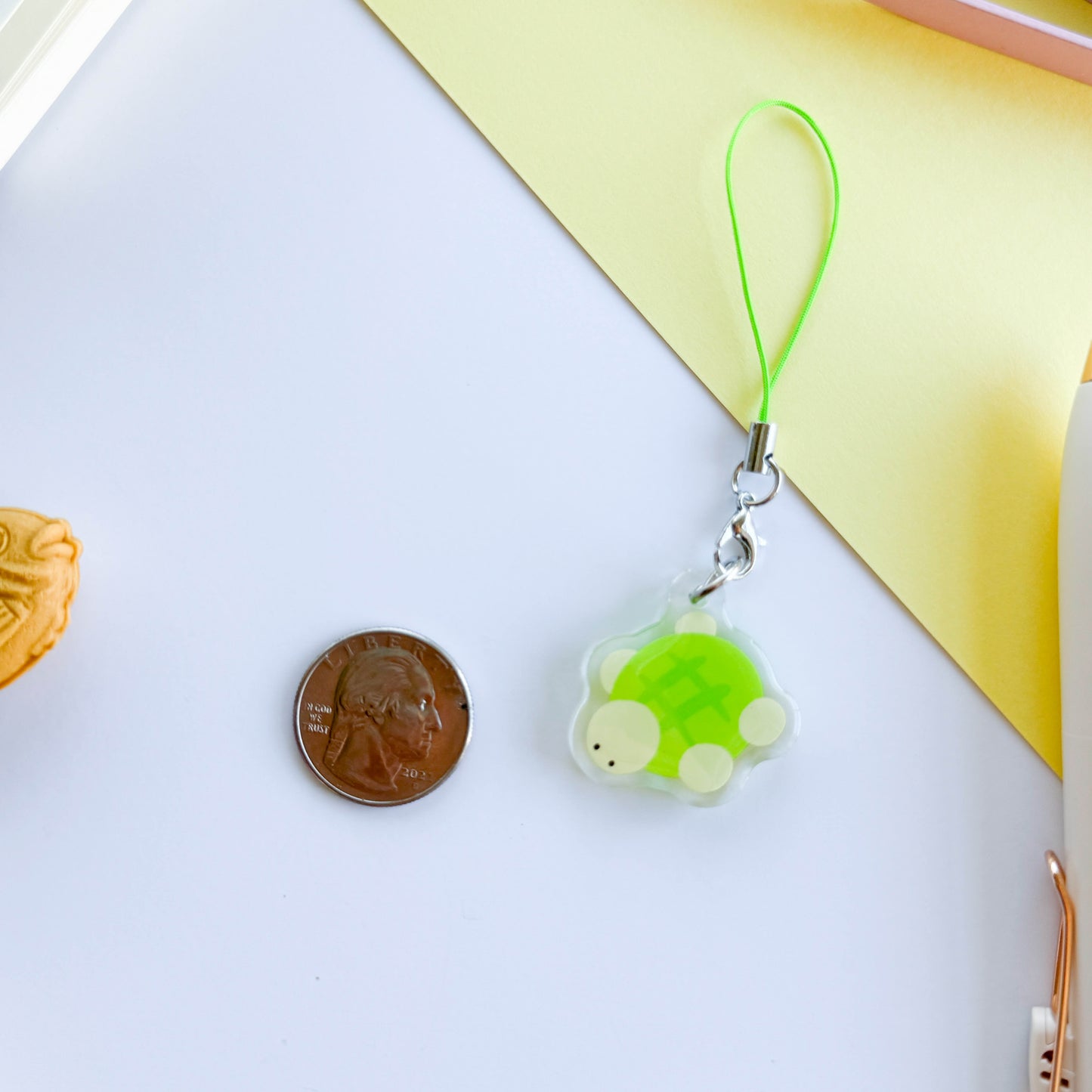 Melon Bread Turtle Phone Charm