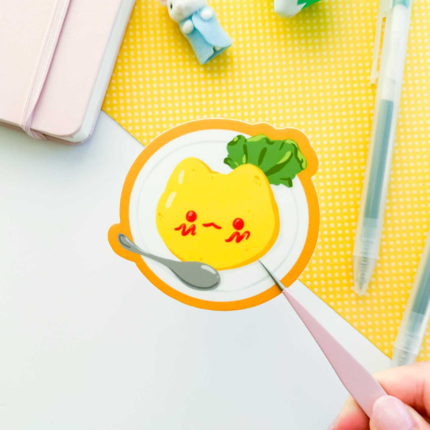 Omurice Cat Vinyl Sticker