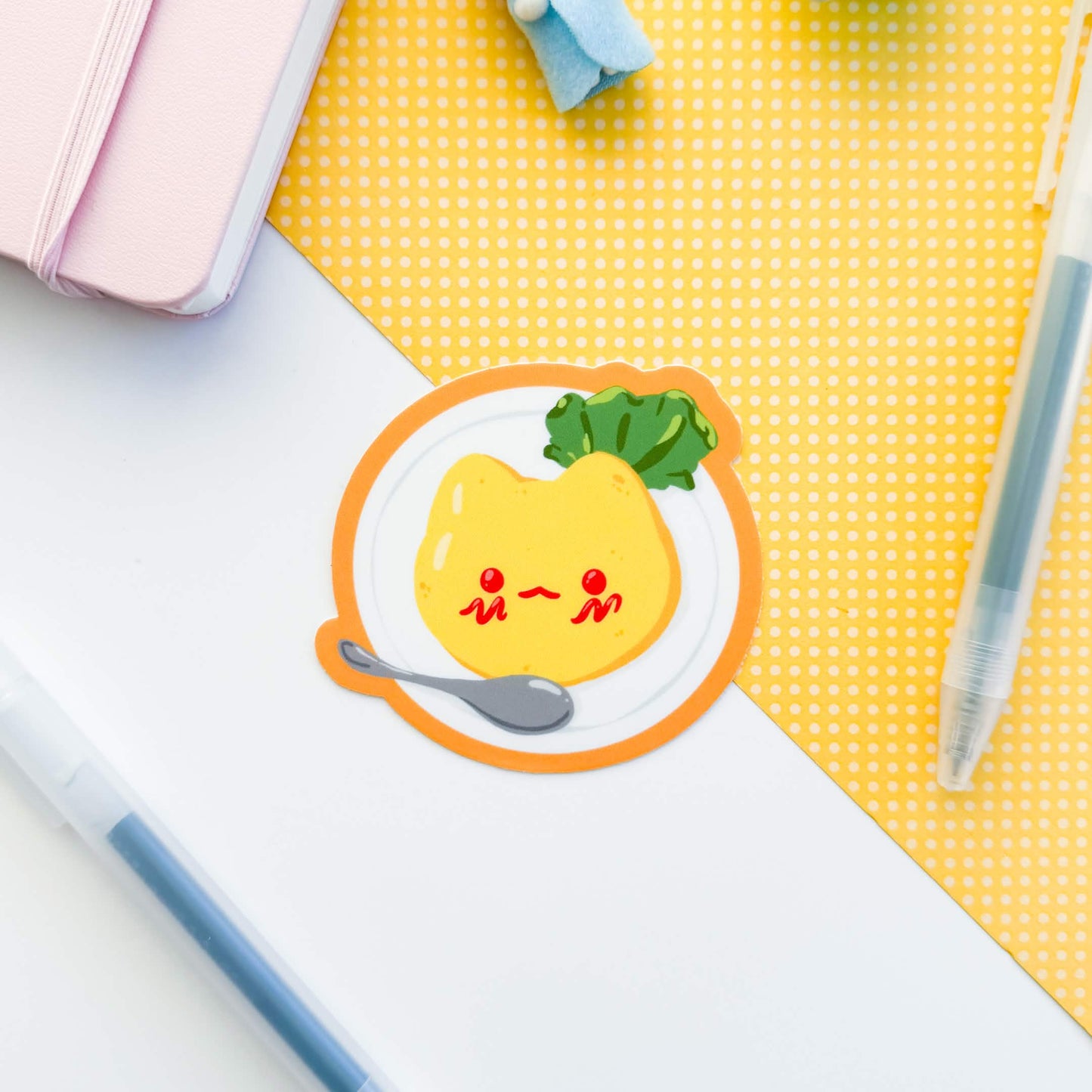 Omurice Cat Vinyl Sticker