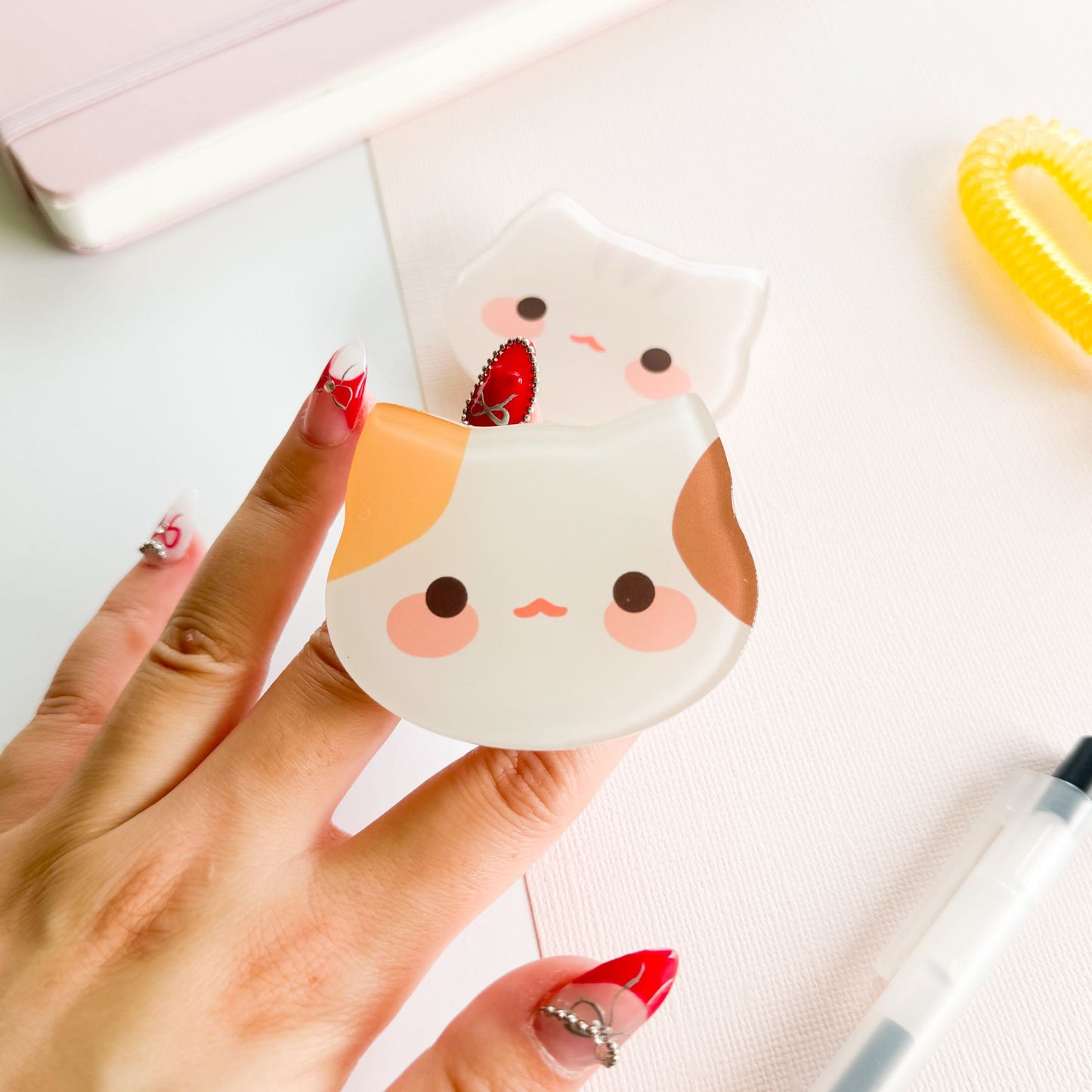 Puff Calico Phone Grip