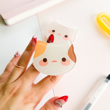 Puff Calico Phone Grip