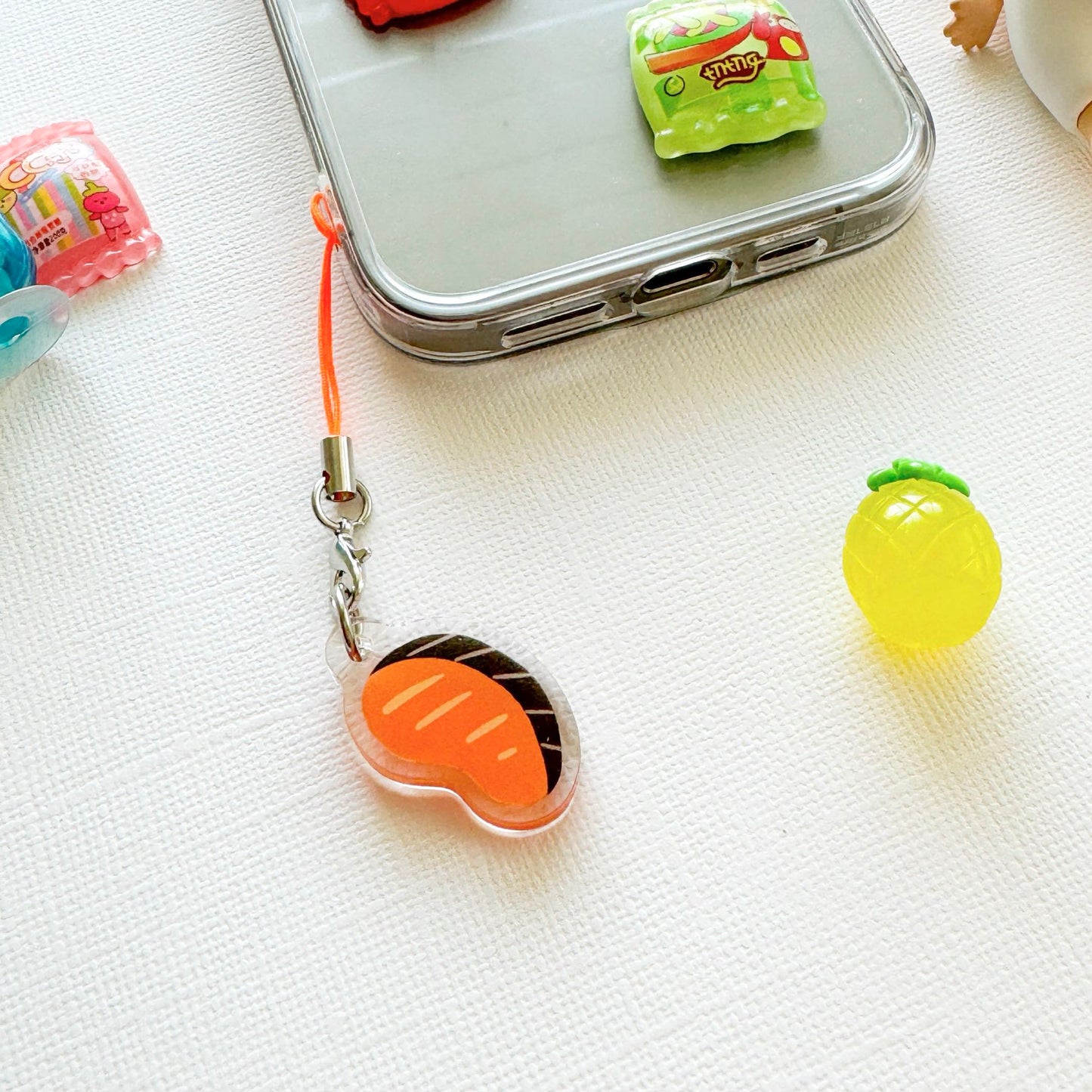 Salmon Phone Charm