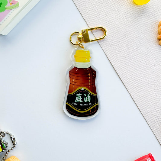 Sesame Oil Keychain