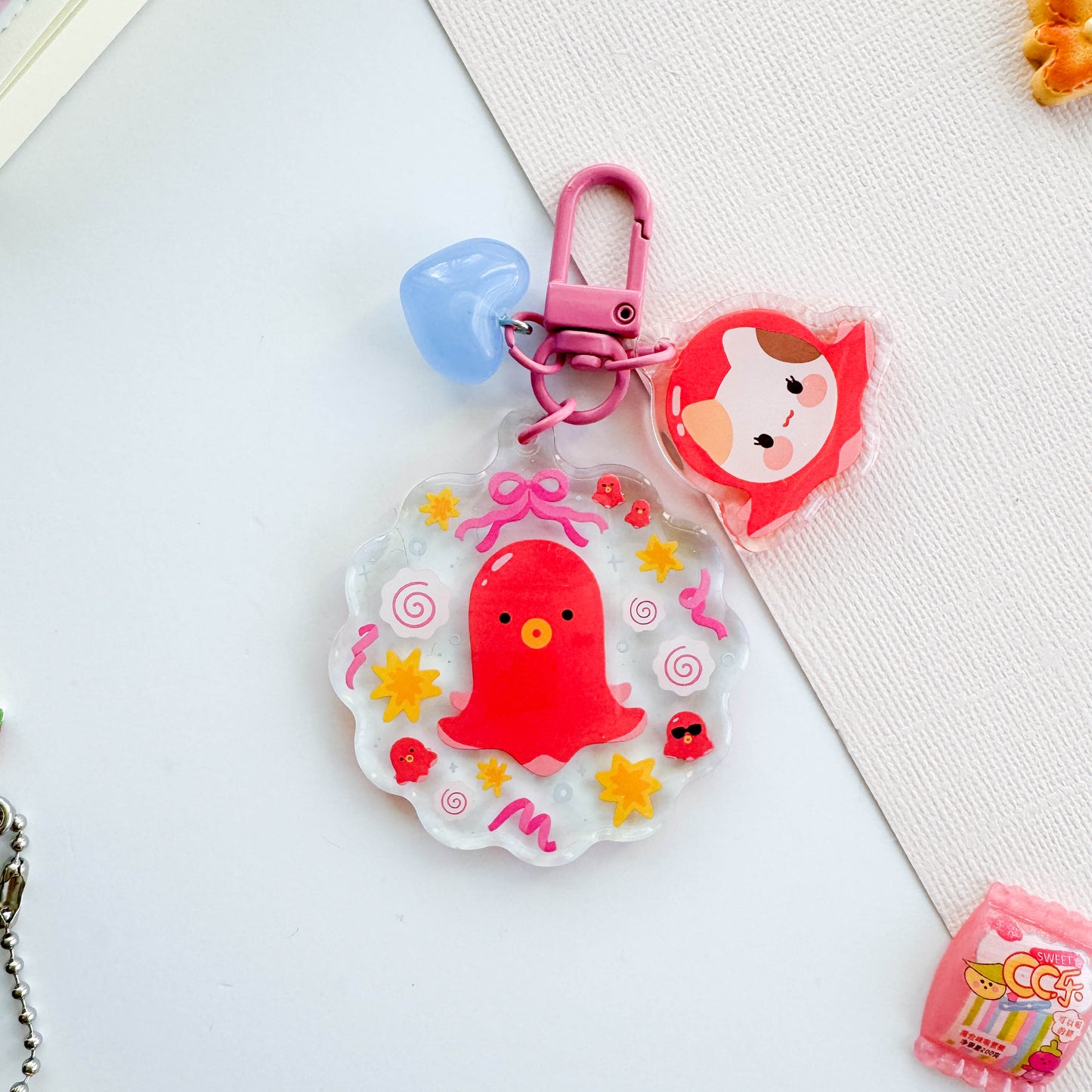 Tako Trinket Charm Keychain